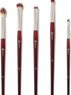 5-Piece Eyeshadow Brush Set for Hooded & Smaller Eyes | Blending, Smudging